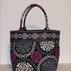 Vera Bradley Holiday Tote Canterberry Magenta Bag